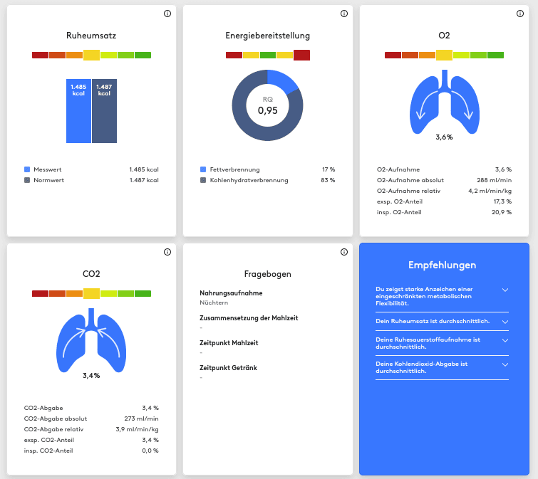 ### Warum Messwerte Ernährung erst wirklich verständlich machen
Makros und Mikros wirken nur im Kontext eines gesunden Stoffwechsels. Und dieser lässt sich messen.
#### Der metabolicscan liefert Werte, die Ernährung sichtbar machen