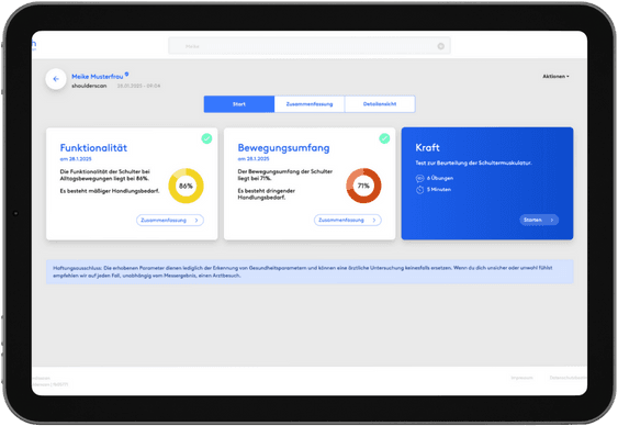 ## **Welche Vorteile bietet der shoulderscan für Therapeuten**